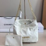 Chanel 22 Small Handbag White 36Cm AS3260 B09859 10601 - Image 2