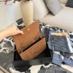 Saint Laurent Kate Medium Tassel Crossbody Bag In Brown Suede Leather With Gold Tone 22Cm - Image 10