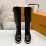 [Super Vip 1:1] Louis Vuitton LV Biker High Boot Black 1AGM85 - Image 3
