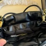 Chanel 22 Mini Handbag Shiny And Gold Tone Metal Black 20cm AS3980 B19059 94305 - Image 7