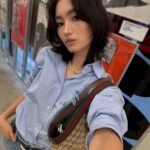 Gucci Interlocking Pearl Necklace Gold 839031 JCF27 8062 - Image 8