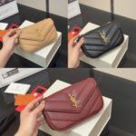 Saint Laurent Loulou Mini In Matelassé Black 20Cm - Image 9