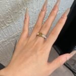 Gucci Blondie Wide Crystal Ring Gold 837231 JAAHV 8062 - Image 6