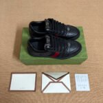 Gucci Men Screener Sneaker Black Leather 798785 AADU0 1074 - Image 3