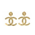 Chanel Paris Button Earrings