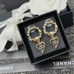 Chanel Classic Love Double C Logo Leopard Round Earrings - Image 6