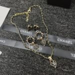 Chanel Classic Love Double C Logo Leopard Round Earrings - Image 3