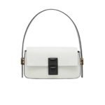 Fendi Baguette White And Black Color Block Leather Bag 26Cm 8Br821Apkof1Nz3