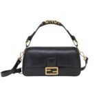 Fendi Baguette Bag Black Leather 25Cm 8Br822Apg6F1Cfj