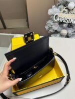 Fendi Baguette Bag Black Leather 25Cm 8Br822Apg6F1Cfj - Image 10