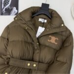 Celine Down Jacket Polyester Kaki - Image 4