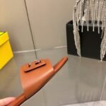 Fendi Baguette Brown Leather Slides 8R8136Ae7Tf1C4R - Image 8