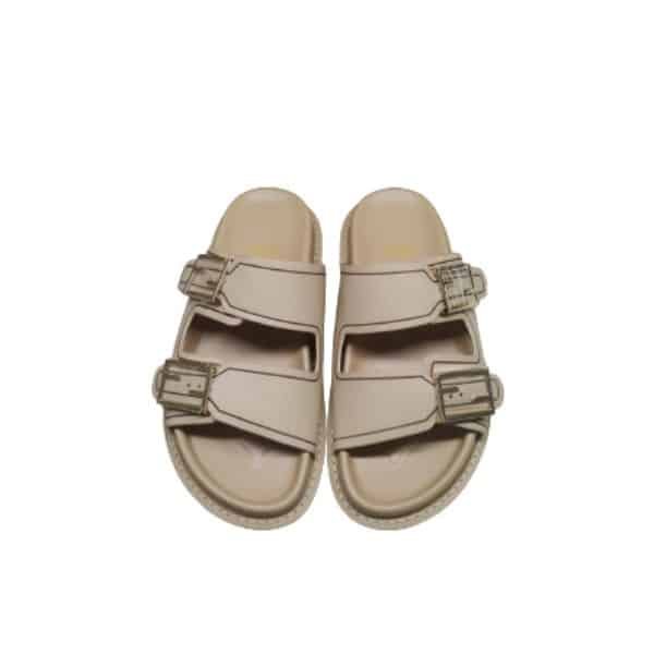 xr:d:DAFtEqa0VH0:82,j:5427239473581063983,t:23090503 Fendi Feel Leather Slides Beige 8X8326Na7F1Kcu - Image 1