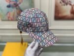 Fendi Ff Motif Multicolor Cap Grey - Image 4