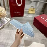Gucci Women’s Gg Platform Sandal Light Blue ‎816797 Fad9D 4952 - Image 7