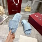 Gucci Women’s Gg Platform Sandal Light Blue ‎816797 Fad9D 4952 - Image 6