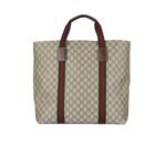 Gucci Gg Tender Medium Tote Bag ‎Beige Ebony 30Cm 763287 Fachl 8844