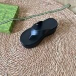 Gucci Tarifa Rubber Platform Flip Flops Black - Image 6