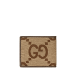 Gucci Jumbo Gg Wallet Camel And Ebony Canvas 11Cm 699308