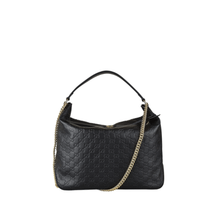 Gucci Signature Large Hobo Bag Black 38Cm