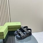 Gucci Double G Sandal Denim 771575 Facvp 8446 - Image 2