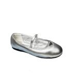 Prada Soft Padded Nappa Leather Ballerinas Silver