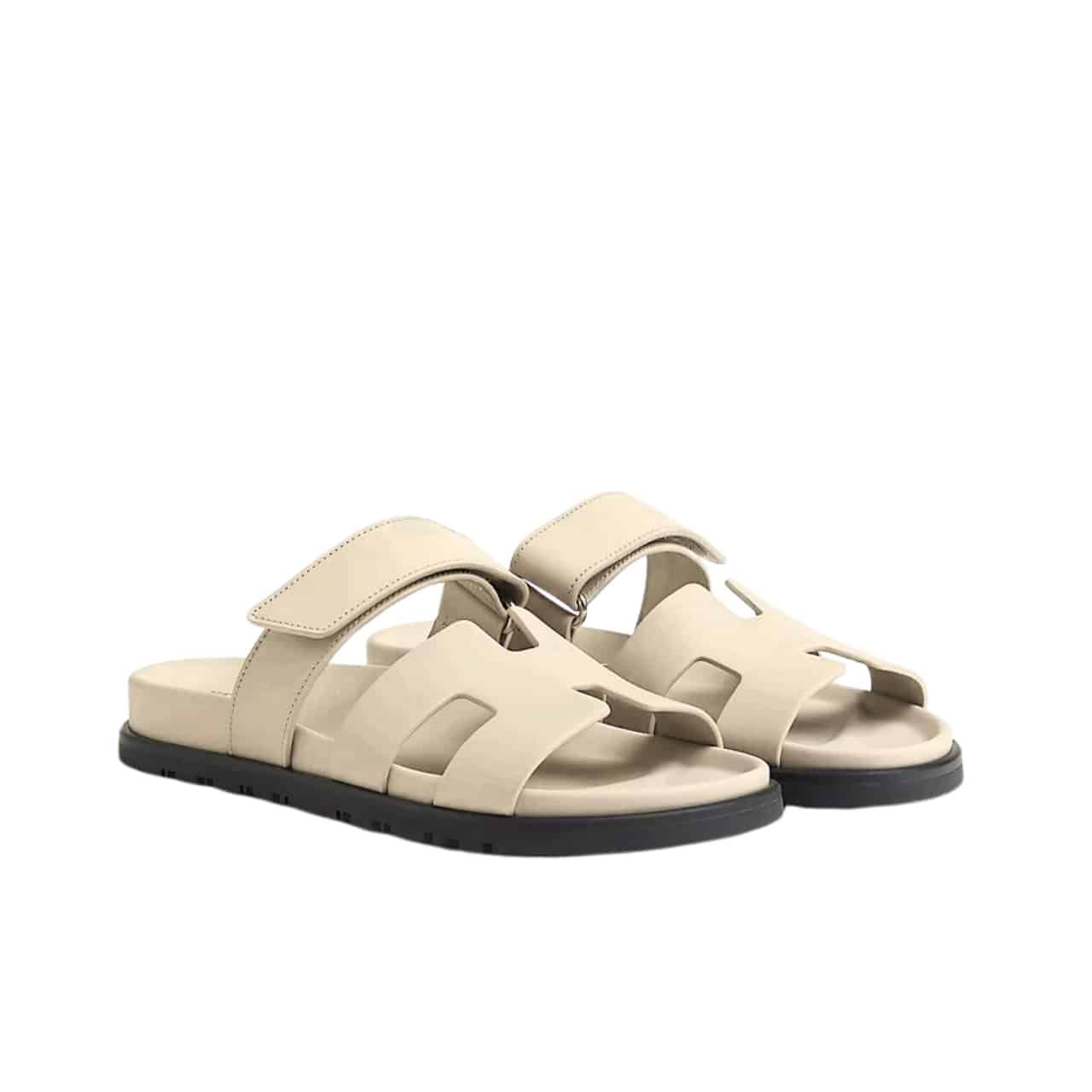 GCBB01-4-4 Hermes Chypre Sandal Calfskin Beige - Image 1