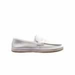 Prada Men’S Flat Loafers Leather White