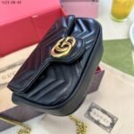 Gucci Gg Marmont Leather Super Mini Bag Black 17Cm 476433 Dtdct 1000 - Image 6
