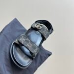 Gucci Double G Sandal Denim 771575 Facvp 8446 - Image 4