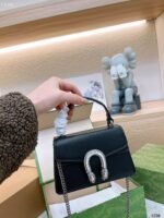 Gucci Dionysus Mini Top Handle Bag Black 18Cm 752029 Caogn 1155 - Image 6