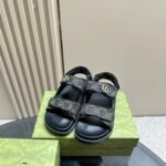 Gucci Double G Sandal Denim 771575 Facvp 8446 - Image 9