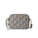 Gucci Gg Matelasse Leather Small Bag Grey 702234 Um8Hg 1563