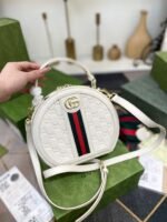 Gucci Ophidian Round Bag White 20Cm - Image 2