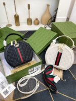 Gucci Ophidian Round Bag White 20Cm - Image 3