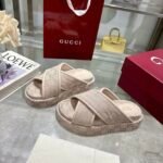 Gucci Women’s Gg Platform Sandal Light Pink 816798 Fad9D 6845 - Image 3