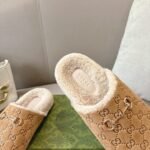 Gucci Women Mule With Horsebit Gg Suede In Beige 798740 Aaduy 9556 - Image 6