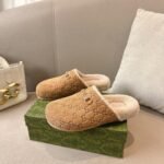 Gucci Women Mule With Horsebit Gg Suede In Beige 798740 Aaduy 9556 - Image 2