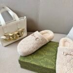 Gucci Women’s Mule With Horsebit Gg Suede Natural - Image 4