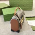 Gucci Padlock Bamboo Handle Gg Supreme Handbag 25Cm - Image 4