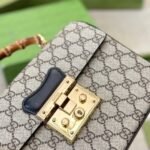 Gucci Padlock Bamboo Handle Gg Supreme Handbag 25Cm - Image 5