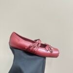 Gucci Women’s Horsebit Ballet Flat Sacchetto Red 821219 Aaea4 6207 - Image 6
