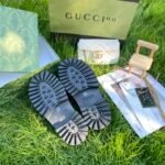 Gucci Men’S Slip On Sandal Black Gg Rubber 655517 Jfb00 1000 - Image 6