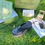 Gucci Men’S Slip On Sandal Black Gg Rubber 655517 Jfb00 1000 - Image 8