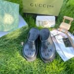 Gucci Men’S Slip On Sandal Black Gg Rubber 655517 Jfb00 1000 - Image 10