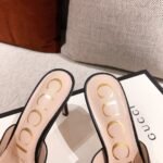 Gucci Sylvie Chain Mule Sandals Black - Image 4