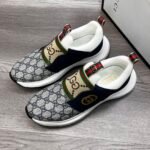Gucci Sneaker Gg Canvas Blue White - Image 4