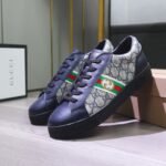 Gucci Gg Supreme Navy Blue Sneaker Gg With Web - Image 5