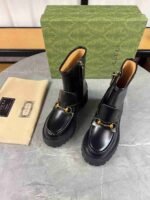 Gucci Horsebit Ankle Boots Leather Black - Image 2