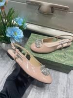 Gucci Women’S Ballerina With Double G Pale Pink 762765 Bnc00 6705 - Image 6